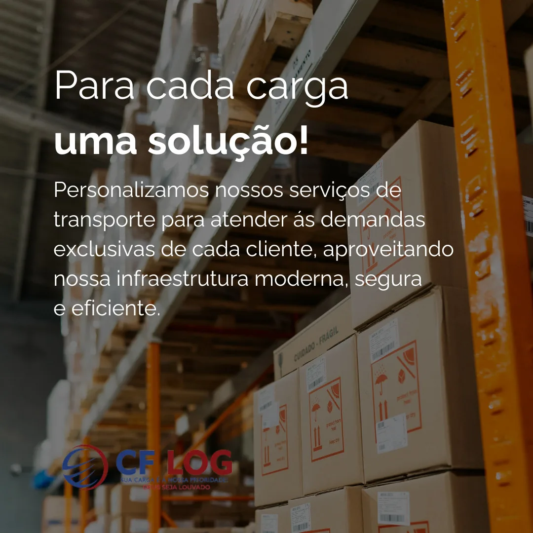 Pra cada carga uma solução!
